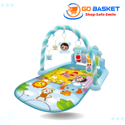 Baby Piano Play Gym Mat – Foldable Activity Mat with Music & Lights for Infants